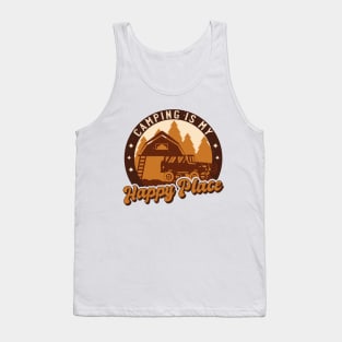 Camping Happy Place  P R t shirt Tank Top